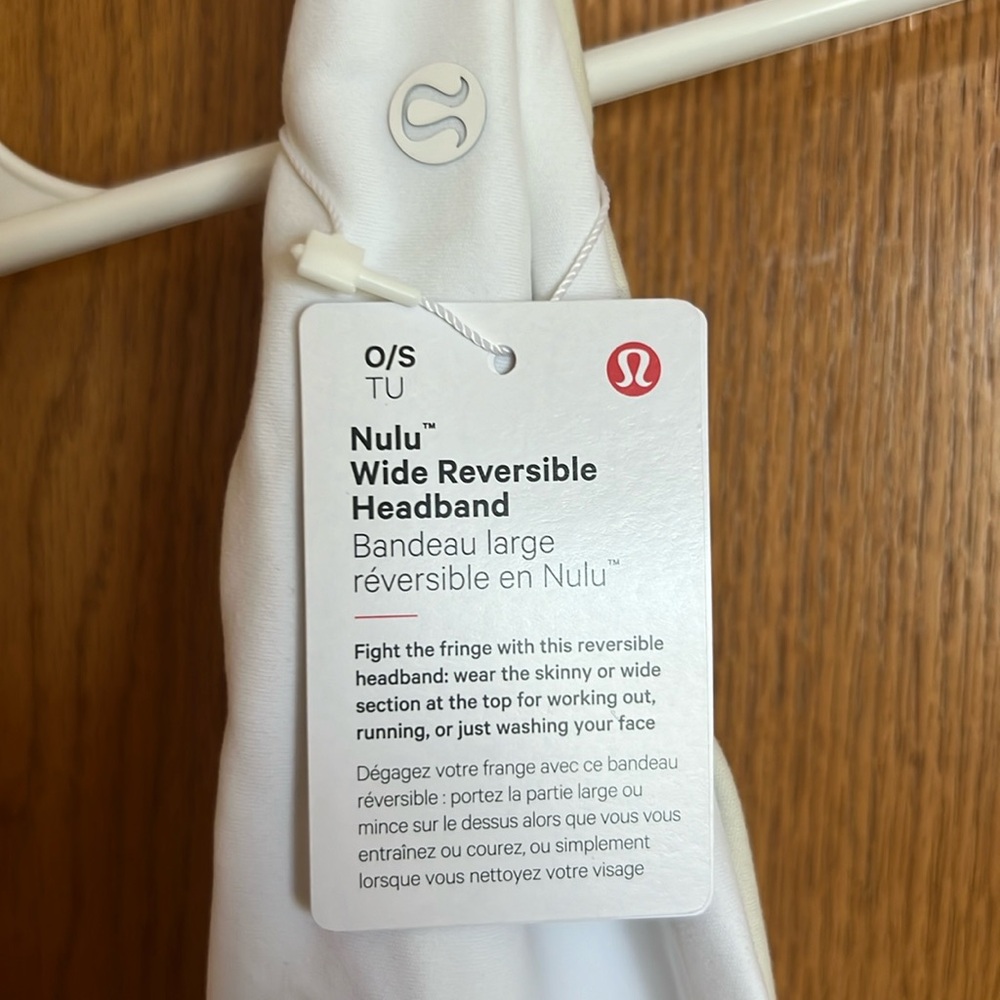 NWT - Lululemon Nulu Wide Reversible Headband